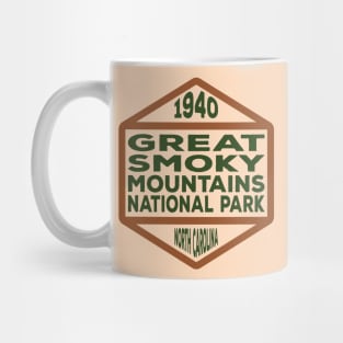 Great Smoky Mountains National Park North Carolina badge Mug